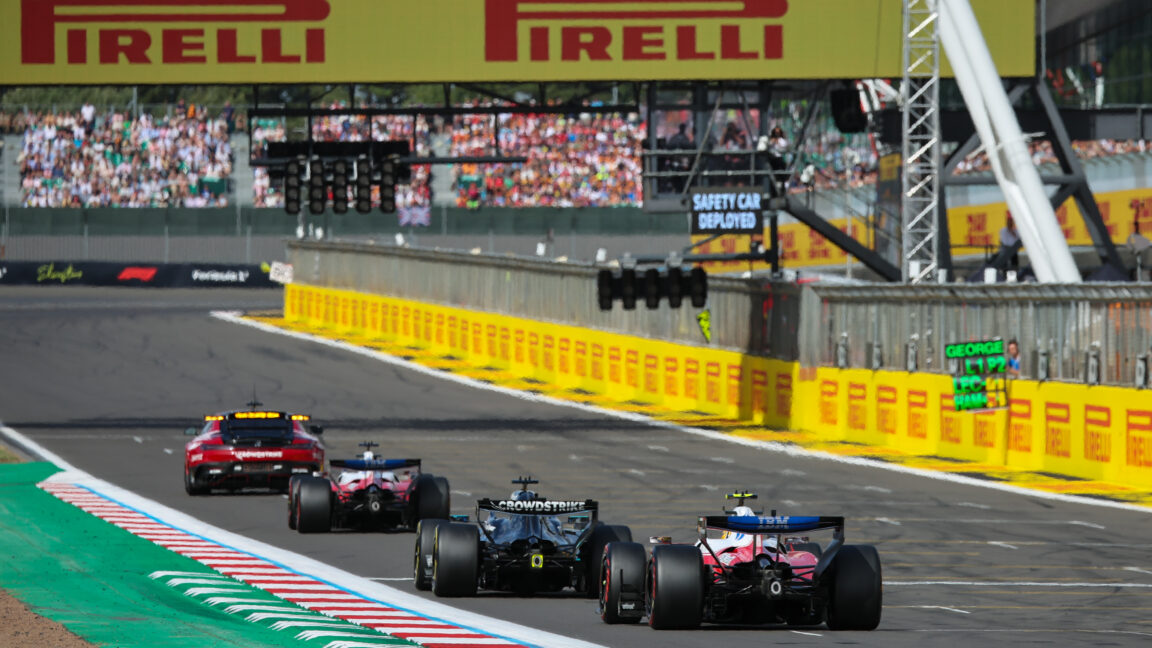 Errant F1 safety-car message muddles Leclerc’s British GP win