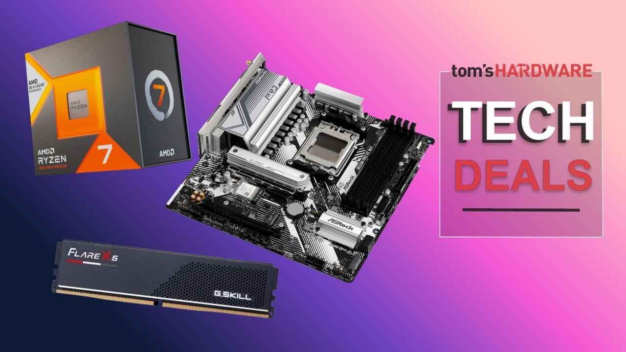 Newegg bundles AMD’s Ryzen 7 7700X3D with board and RAM for $450.98