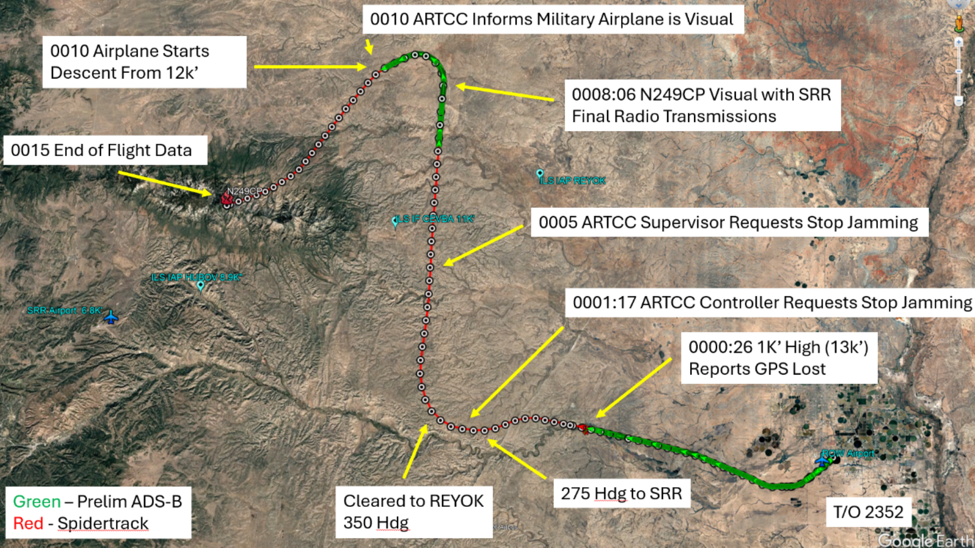 New Mexico medevac GPS jamming was reported before fatal mountain crash