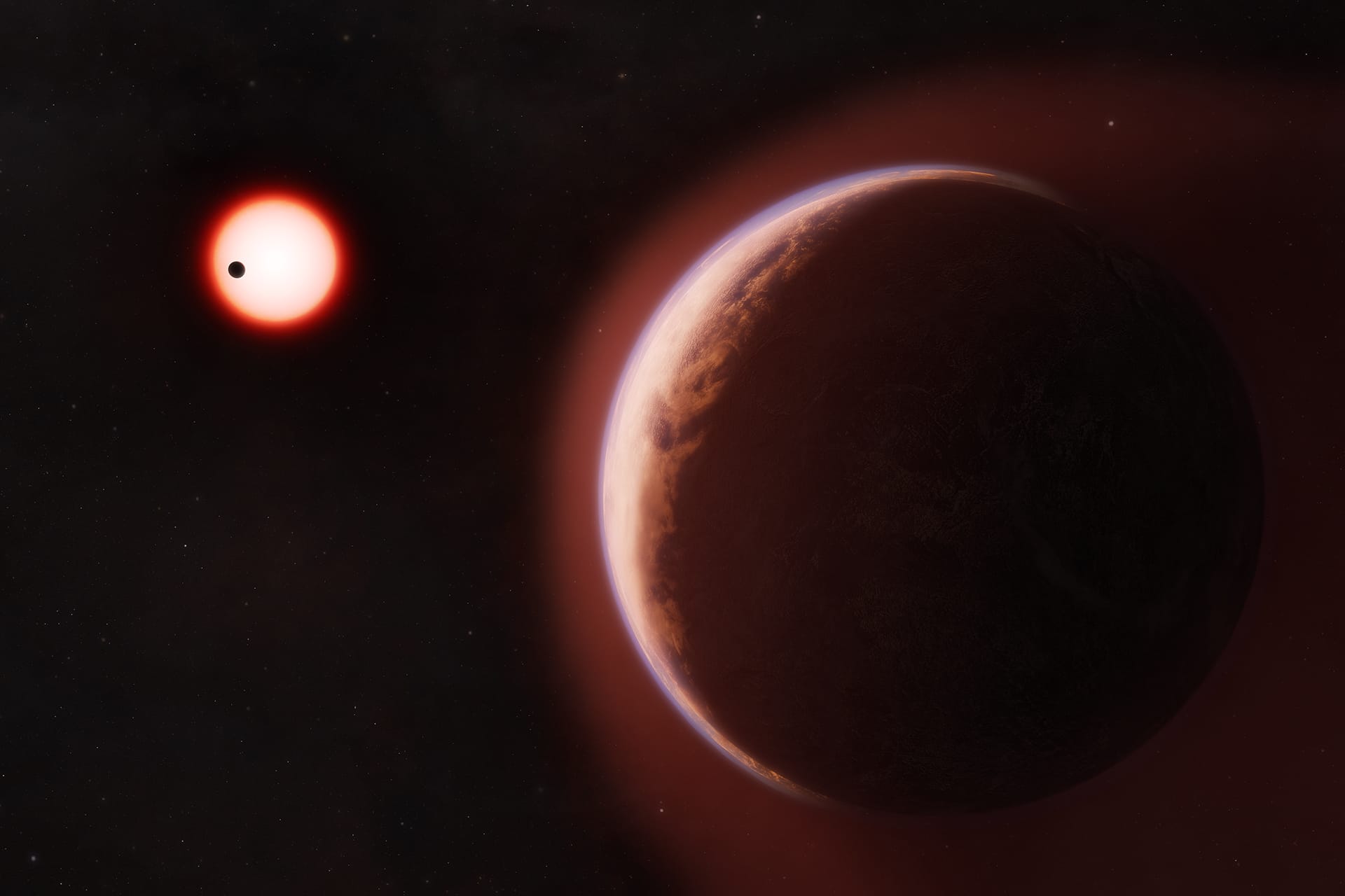 Astronomers report first atmosphere around a rocky planet in a habitable zone