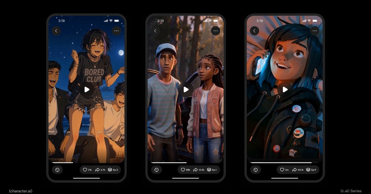 Character.AI adds generative AI microdramas with chatty characters