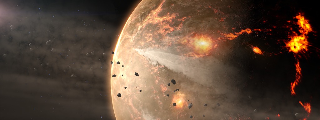Asteroid barrage may have cooked Earth’s first crust into continents
