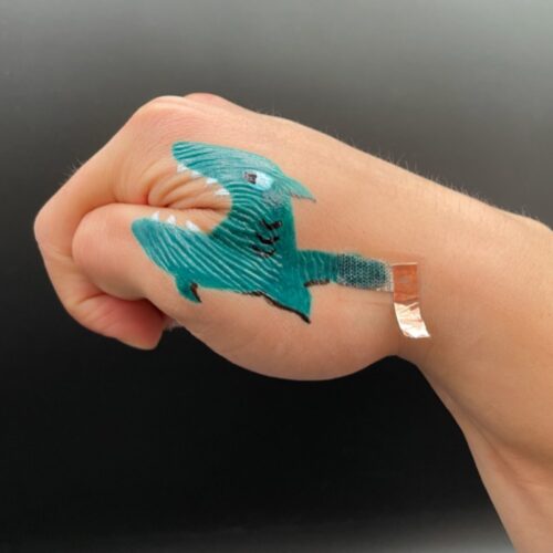 Penn State researchers paint biosensor electrodes directly on skin