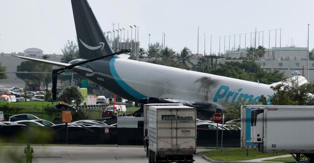 Amazon cargo plane crash in Miami leaves at least five dead