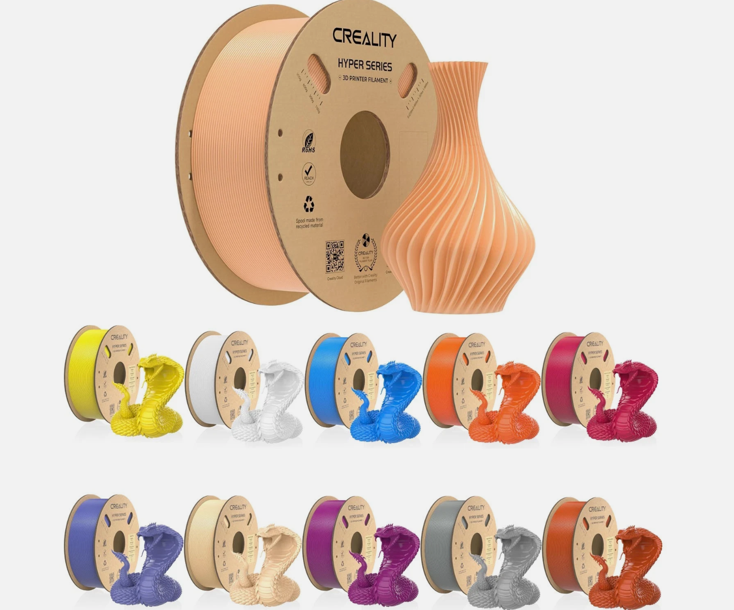 Creality Hyper PLA deal cuts 10 filament spools to $86.32 on eBay