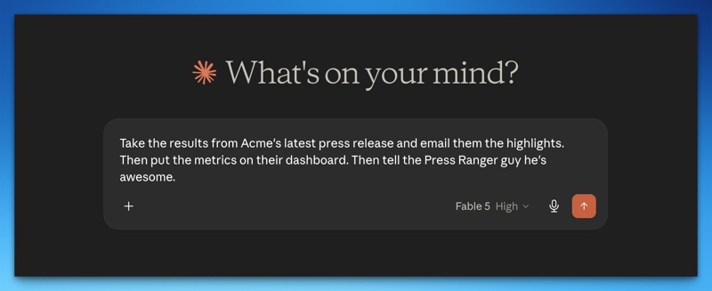 Press Ranger connects PR distribution to AI assistants through MCP