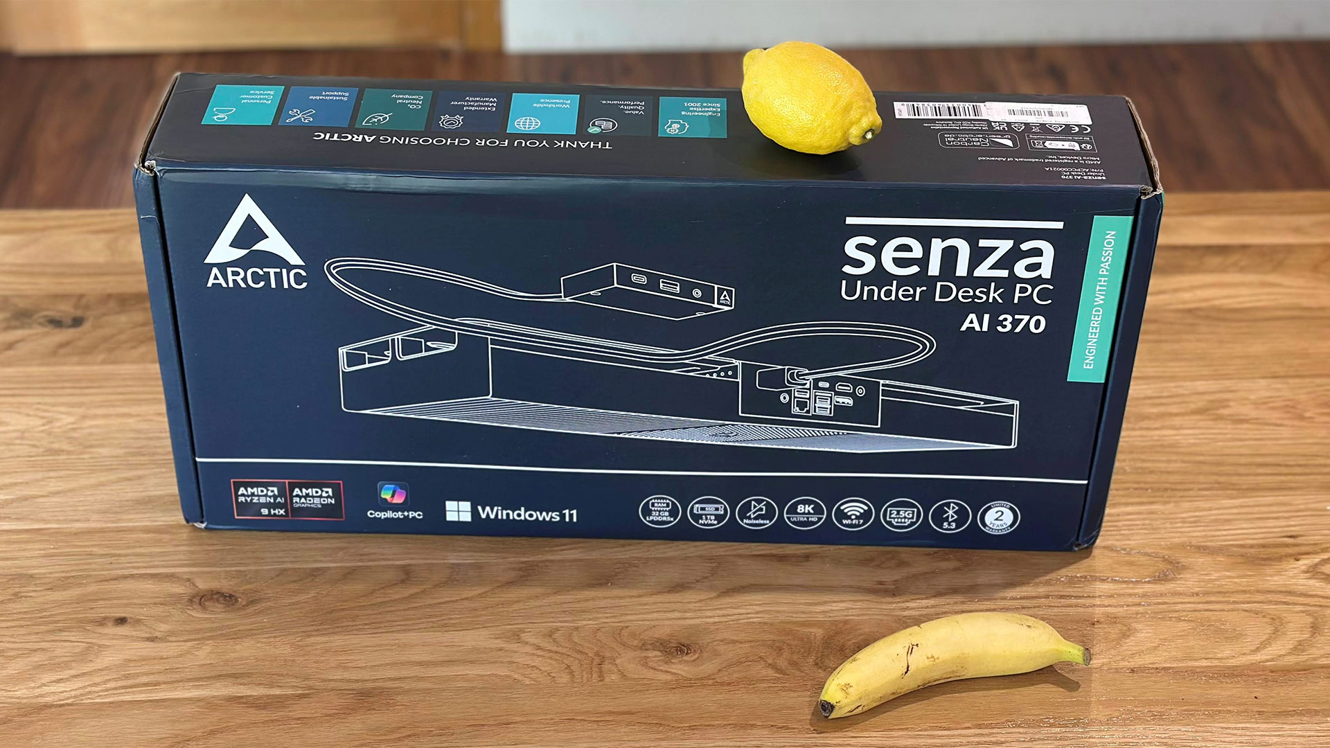 Arctic’s fanless Senza AI 370 hides Ryzen power under the desk