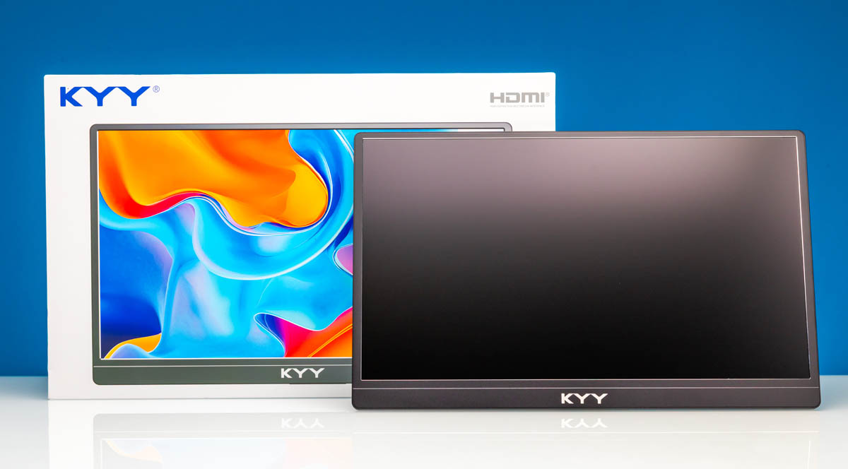 KYY K1302R portable monitor puts its ports in the kickstand